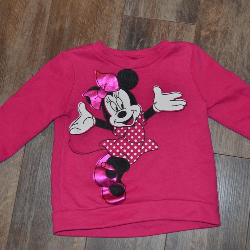 Disney Minnie Mouse Pink Sweatshirt - Picture 2 of 3